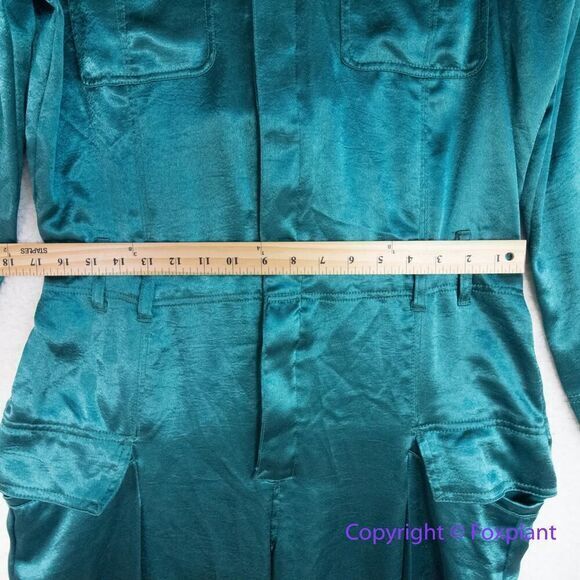 Free People Night Like This One-Piece Jumpsuit in green, size L - Picture 9 of 16